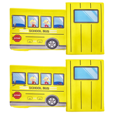 玩具收納箱 車廂, 黃色, 2個