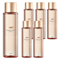 mude. 溫和眼唇卸妝液 120ml 防水 舒緩肌膚 增強肌膚防禦力, 6瓶