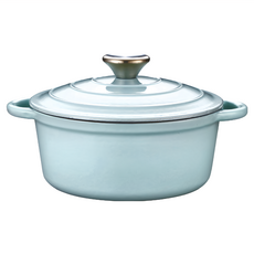 Corelle Brands 康寧餐具 Snapware 鑄鐵琺瑯鍋, 20cm, 藍色, 1個