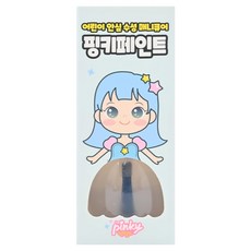 i'm pinky Pinky Paint 兒童指甲油, 像貼紙一樣輕鬆撕下來，多種顏色, T01 透明保護色, 1瓶