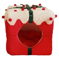 Gave 寵物窩 35x35cm 絨毛貓狗適用, 聖誕禮物, 32 x 35 x 38cm, 1個