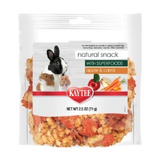 KAYTEE 小寵物天然點心 添加超級食物 蘋果和胡蘿蔔口味, 70g, 1包