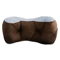 台灣製造 3D護腰兩用舒壓枕 1入 100% 聚酯纖維表布, 顏色隨機