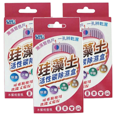 SANI STICKS 除濕葉芳香多功能珪藻土除濕盒 水蜜桃香, 75g, 3盒