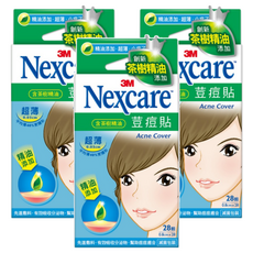 3M Nexcare 茶樹精油荳痘貼 超薄小痘型, 28顆, 3盒
