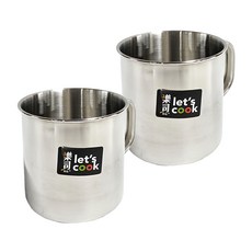 樂司廚品 UdiLife 優的生活大師 不鏽鋼口杯 380ml 不鏽鋼色 304不鏽鋼材質 安全耐用, 2個