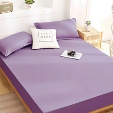 貝淇小舖 3M防水透氣保潔枕套, 75 x 45cm, 淺紫, 1個