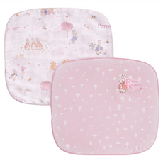 奇哥 乳膠圓型枕 + 悅讀比得兔圓型枕套 2個 寶寶枕頭/嬰兒枕頭 透氣/防霉抗菌 6個月以上, 粉色