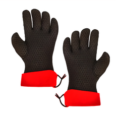 Kitchengrips 五指止滑隔熱手套 L號, 黑色, 1雙