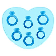 iSFun 愛的冰戒 矽膠模型製冰盒, 顏色隨機, 1個