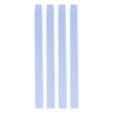 sun-star 大小角度方形長條橡皮擦, 適用於大面積和小細節, 紫羅蘭, 4個