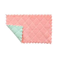 小麥購物 珊瑚絨抹布 G059 顏色隨機 長方款, 24 x 14cm, 30個