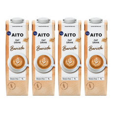 Fazer Aito 咖啡師燕麥奶 無麩質 芬蘭燕麥, 1L, 4瓶