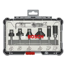 BOSCH 博世 台灣公司貨 綜合修邊刀套裝組 6mm, 1組