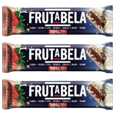 FRUTABELA 低卡纖果棒 草莓優格 內含果醬夾層 外有優格淋醬, 30g, 3包