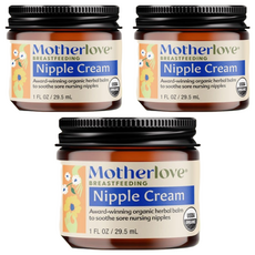 Motherlove 媽咪樂哺 乳頭舒緩霜 有機草本配方 舒緩乳頭, 29.5ml, 3個