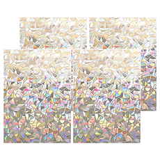 3D炫彩半透明靜電玻璃貼膜 月牙紋, 60 x 200cm