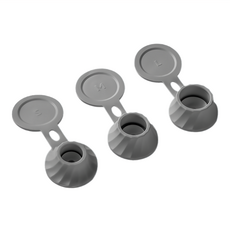 Viita 密封防漏倒立替換式矽膠瓶蓋 灰色 6入組, 1組