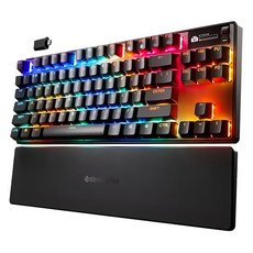 SteelSeries賽睿 Apex Pro TKL Gen 3 無線電競鍵盤, 機械式, RGB燈光, 英文, 1個