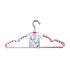 百貨King 浸塑防滑衣架 10入組 不鏽鋼 PVC, 顏色隨機, 1組