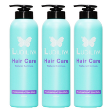 LUDILIYA 綠迪麗雅 捲度曲線塑型乳, 輕盈無重量 捲曲蓬鬆有型 頭髮保濕 亮麗造型 持久捲曲 蓬鬆自然 輕盈不黏膩 造型同時保濕護髮, 800ml, 3瓶