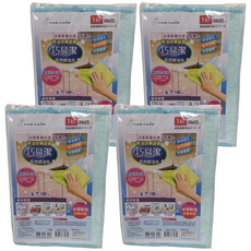 巧易潔 亮亮除油布, 除油吸水 免用洗劑 木質纖維, 30x22cm, 台灣製造, K7482, 4條, 1入