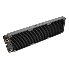 曜越 Pacific 水冷銅冷排, 28mm厚銅薄排, 工業風設計, 支持120mm風扇, SR360, 黑色, 1個