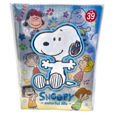 收納王妃 SNOOPY 繽紛系列 銀箔L型夾 SCF60-1 1組, 藍綠色, 3個