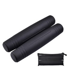 AD-ROCKET 矽膠鑄鐵啞鈴棒 2入組, 21x3.5公分, 附收納袋, 止滑紋路, 3lb, 1組