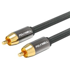 POLYWELL 寶利威爾 RCA數位音源銅軸線 3m, PW15-W52-B072, 1條