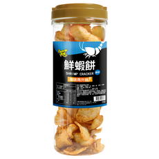 Pop-Smile 卡滋 蝦喀鮮蝦餅 原味, 120g, 1罐