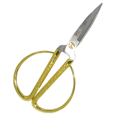 Life 徠福 鍍金龍鳳剪刀 173mm, 金色, 1支