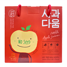 韓國蘋果汁 Set 100%蘋果原汁 (120ml x 10包) NFC榨汁, 1.2L, 1盒