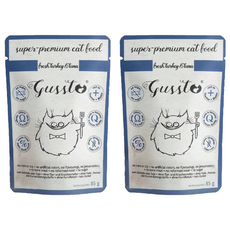 Gussto 無穀餐包 6號, 美味火雞+鮪魚, 85g, 2包