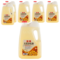 福壽實業 大豆沙拉油，黃豆萃取精煉 滴滴精純，煎煮炒炸四季皆宜, 3L, 6桶