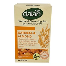 dalan 達欖 燕麥甜杏仁舒緩潔膚皂 115g x 2, 1組