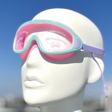 ButterFly Fish 蝴蝶魚兒童大框防霧泳鏡SG901 粉紫色 舒適貼合 清晰視野, 1個, 均碼