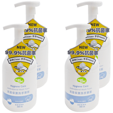 nac nac 抗菌保濕洗手慕斯, 清新藍風鈴, 300ml, 4瓶