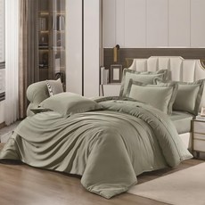 LiAN MEEi 聯美寢飾 素色100%天絲 鋪棉床包兩用被4件組 60支