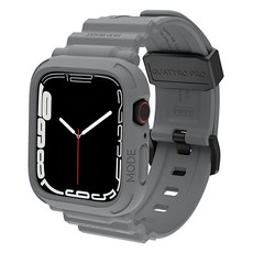 elkson quattro pro 41mm Apple Watch 9/8/7/6/5/4/se 柔韌透氣耐磨TPU軍規錶帶-鯊魚灰, 1入