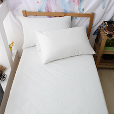 伊柔寢飾 德國魯道夫銀離子抗菌防蟎防水保潔墊 枕頭套 Set 2個 - 魯道夫抗菌防蟎網眼透氣布, 75x 45cm, 白色