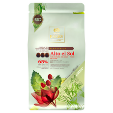 CACAO BARRY 可可巴芮 祕魯阿多索莊園 65%調溫巧克力 鈕扣狀, 1kg, 1包