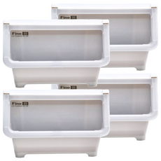 KEYWAY 聯府 維也納直取式收納箱 TF677-3 38L, 灰色, 4個