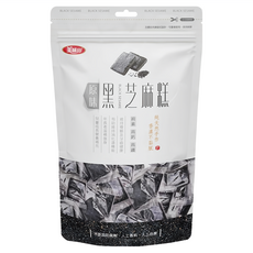 美味田 黑芝麻糕 原味, 純素 高鈣 高鐵, 口感Q彈 甜度適中, 不黏牙, 250g, 1袋