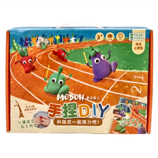 MODOH 墨朵黏土 手捏DIY桌遊 內含8色黏土, 跟蔬菜一起接力吧!, 300g, 1盒