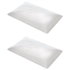 Ishur 伊舒爾 天然乳膠兒童枕 2個 抗菌防黴彈力支撐, 60 x 40 x 高5~6cm, 白色