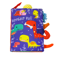 Oceanbaby 觸覺認知尾巴布書 恐龍世界, 立體動物尾巴, 恐龍主題設計, 多材質尾巴, 輕便易攜帶