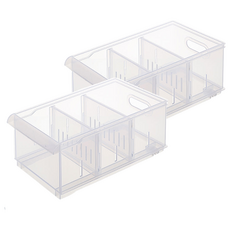 KEYWAY 聯府 Fine隔板整理盒 附輪, LF-2004, 2個