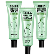 SOFEI 舒妃 型色家 植萃頭皮隔離防護霜, 35ml, 3件