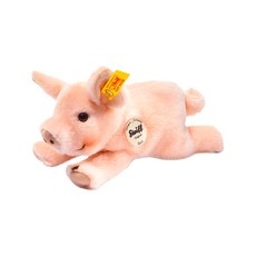 Steiff 德國金耳釦泰迪熊 Sissi Piglet 黃標玩偶, 15cm, 粉紅色, 1個